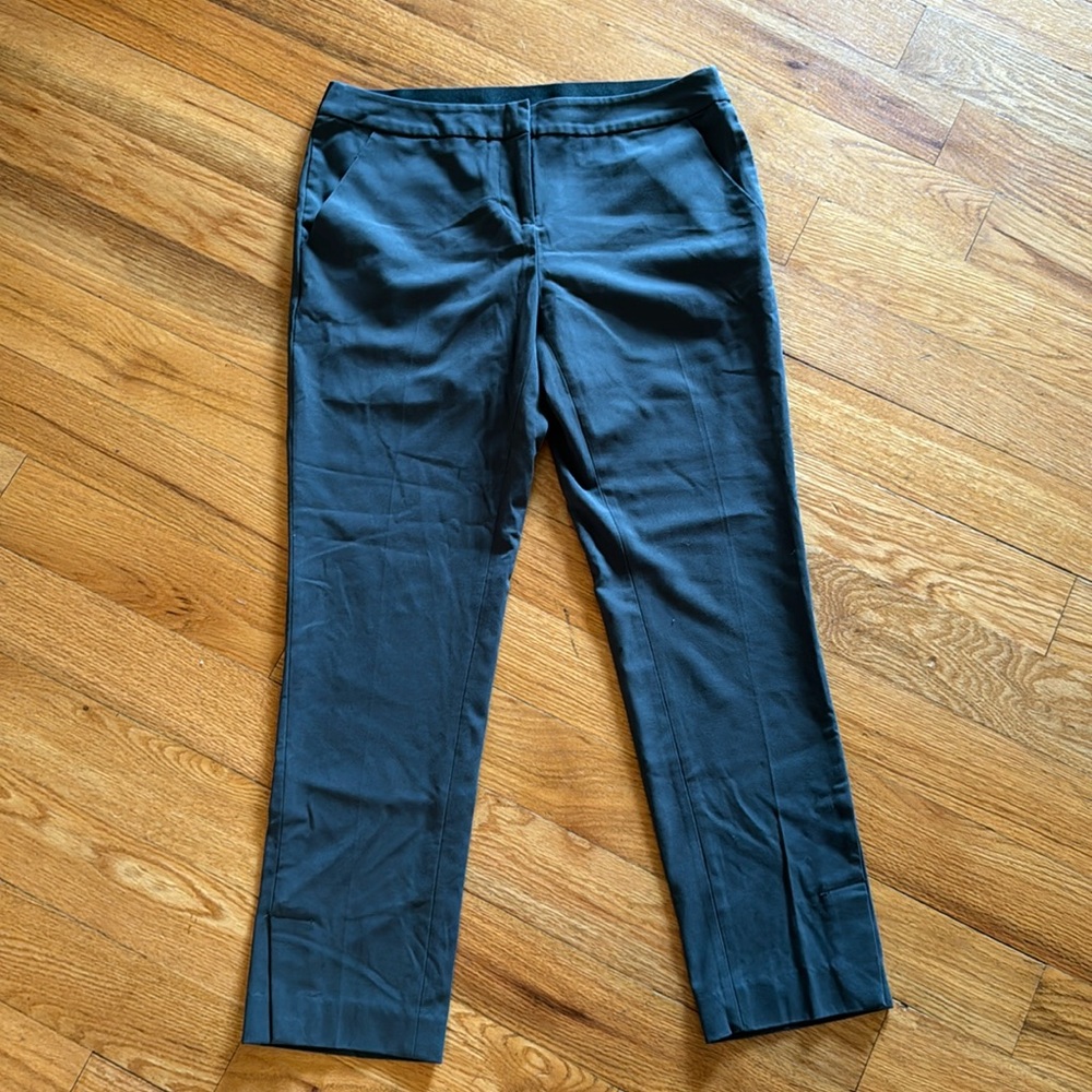 Amanda & Chelsea slacks, size 4. Dark teal/greenish color.